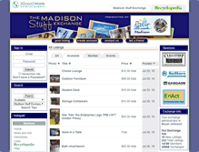 Tablet Screenshot of madisonstuffexchange.com